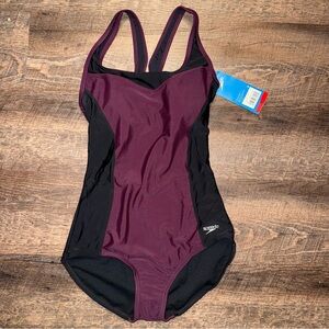 Speedo One Piece Swimsuit Potent Purple Women's Medium Item: 1349152 New NWT